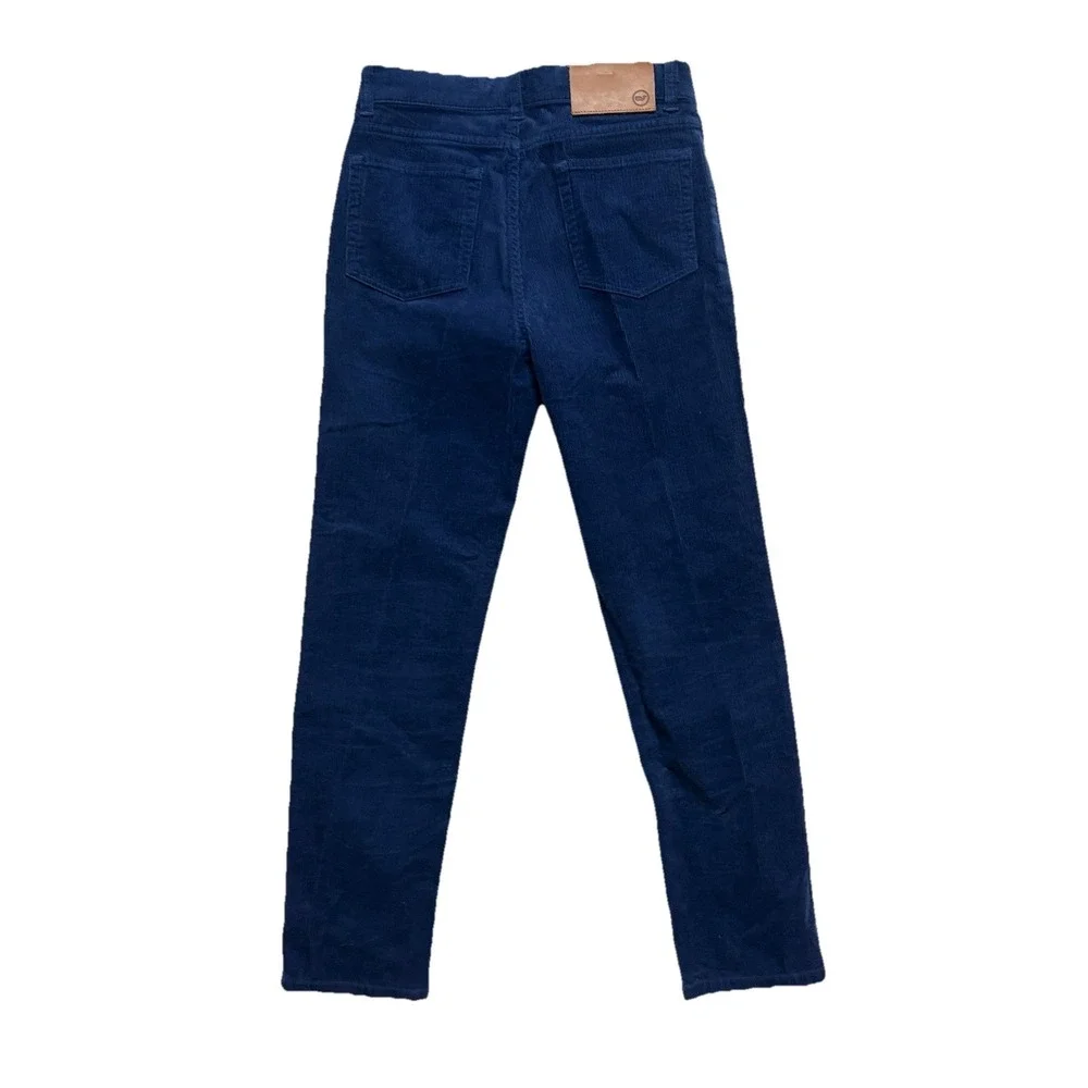 Vineyard Vines Boys Corduroy Pants Navy Blue Stretch Whale Preppy 5 Pocket 12